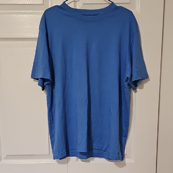 Eddie Bauer Blue Crew Neck Short Sleeve Tee - Picture 1 of 3